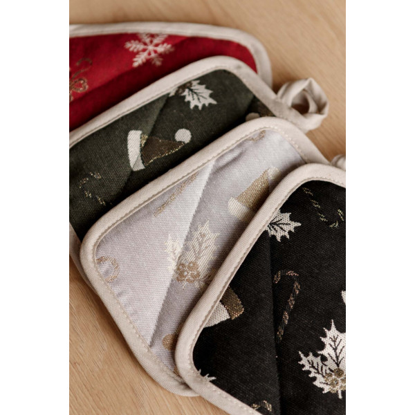 Фото - Набор прихваток Прованс Колокольчики на красном 32х20 см (038517)