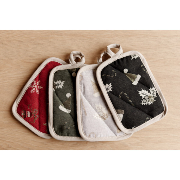 Фото - Набор прихваток Прованс Колокольчики на красном 32х20 см (038517)