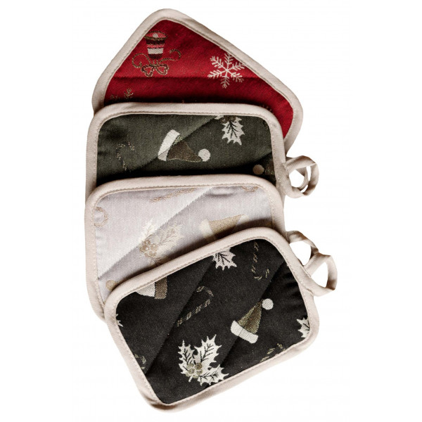 Фото - Набор прихваток Прованс Колокольчики на красном 32х20 см (038517)