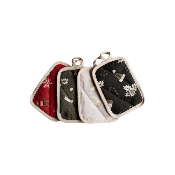 Фото - Набор прихваток Прованс Колокольчики на красном 32х20 см (038517)