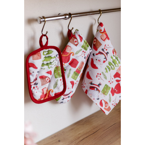 Фото - Полотенце кухонное Прованс Санта на белом 33х50 см (035700)