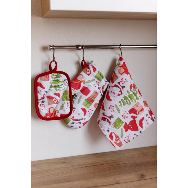 Фото - Полотенце кухонное Прованс Санта на белом 33х50 см (035700)