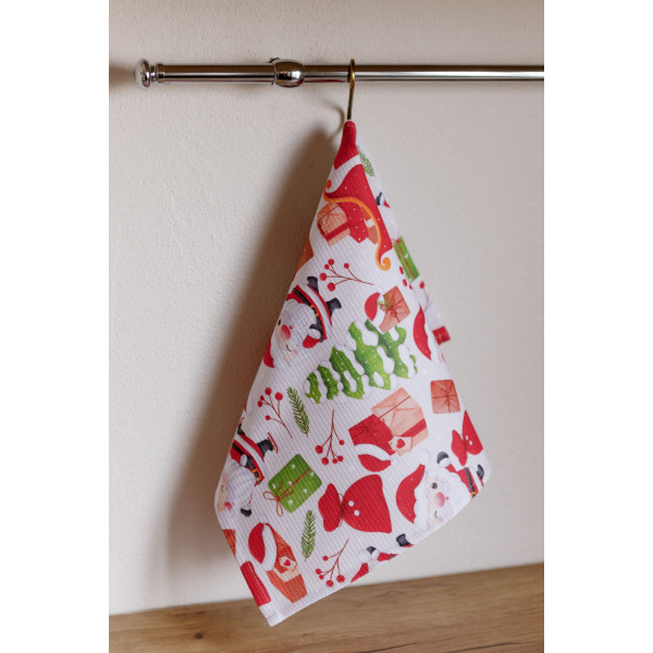 Фото - Полотенце кухонное Прованс Санта на белом 33х50 см (035700)