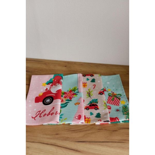 Фото - Полотенце кухонное Прованс вафельное Санта 33х60 см (038620)