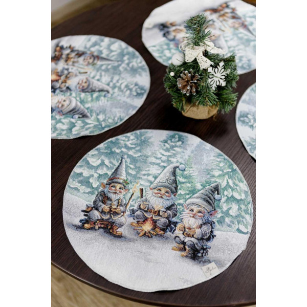 Фото - Серветка для сервірування Прованс Казкові гноми 35 см (038429)