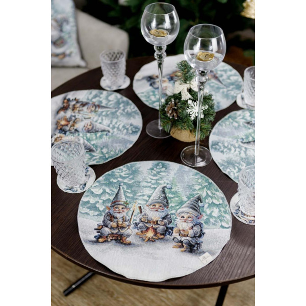 Фото - Серветка для сервірування Прованс Казкові гноми 35 см (038429)