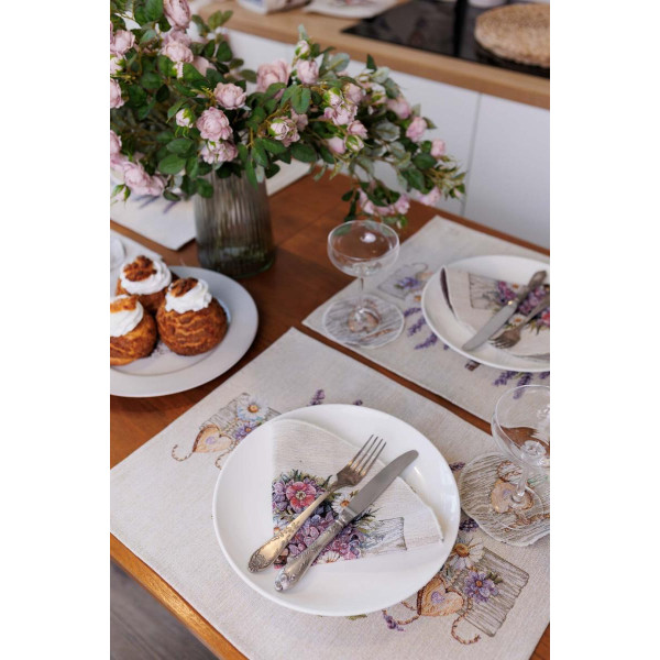 Фото - Салфетка для сервировки Прованс Лавандовый садик 35 см (044186)