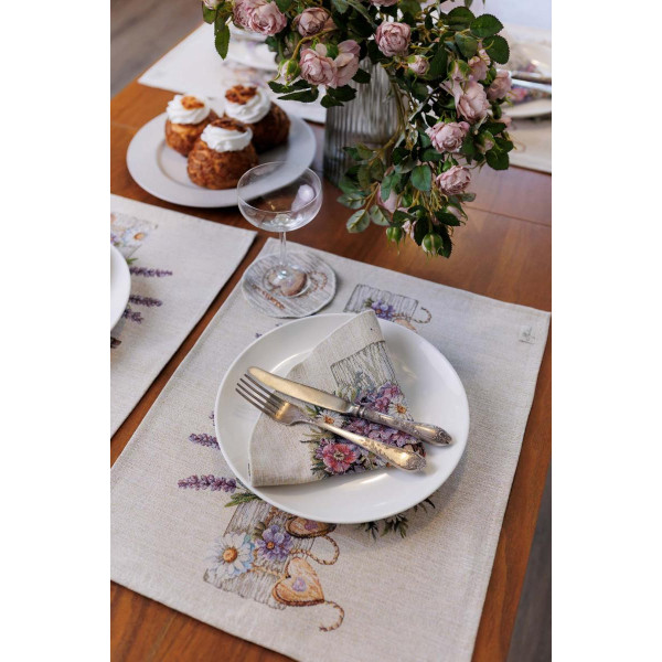 Фото - Салфетка для сервировки Прованс Лавандовый садик 35 см (044186)