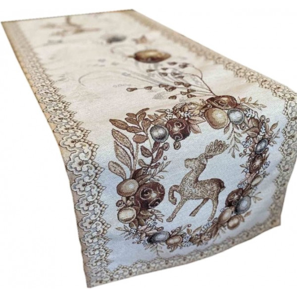 Фото - Скатертина раннер Прованс Золоті свята 40х140 (016186)