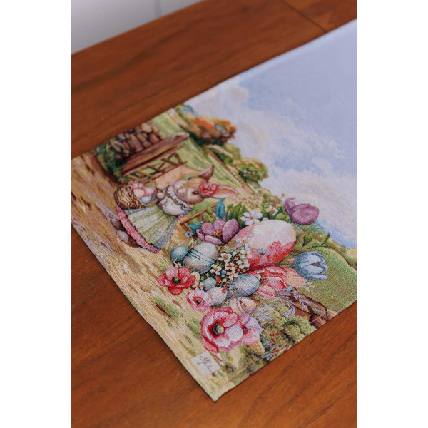 Фото - Скатерть раннер Прованс Пасхальная гобеленовая Настроение 40х140 см (044144)