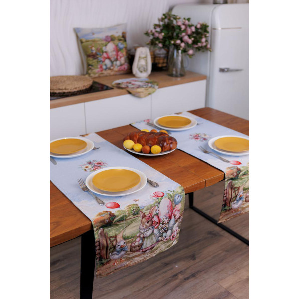 Фото - Скатерть раннер Прованс Пасхальная гобеленовая Настроение 40х140 см (044144)