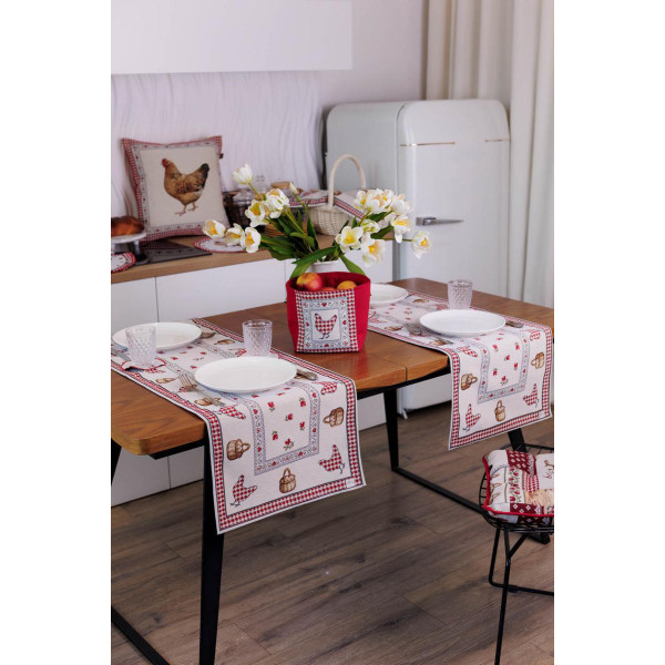 Фото - Скатертина раннер Прованс Гобеленова Добробут 40х140 см (044150)
