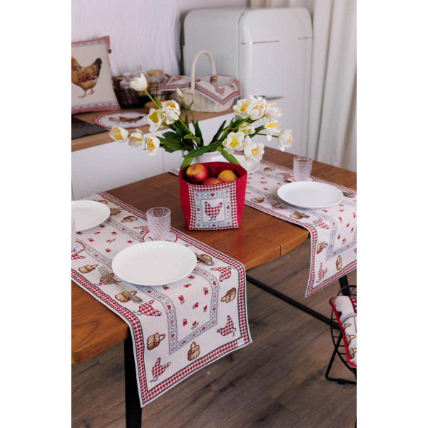 Фото - Скатертина раннер Прованс Гобеленова Добробут 40х140 см (044150)