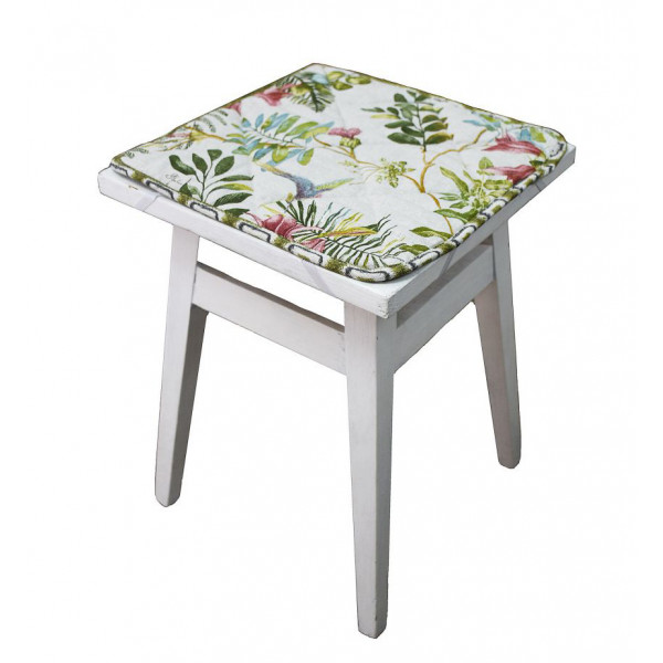 Фото - Подушка для стільця Прованс Чохол на табурет 35х35 Villa квіти (028820)