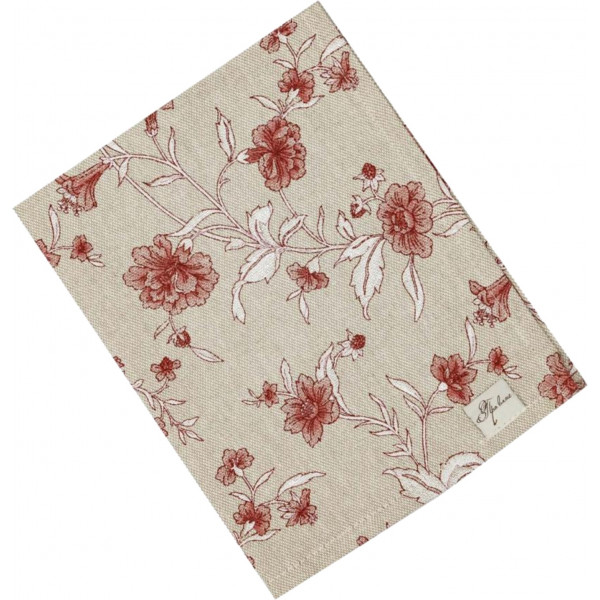 Фото - Серветка для сервірування Прованс набір Квіти бордо 35х45 см (035082)