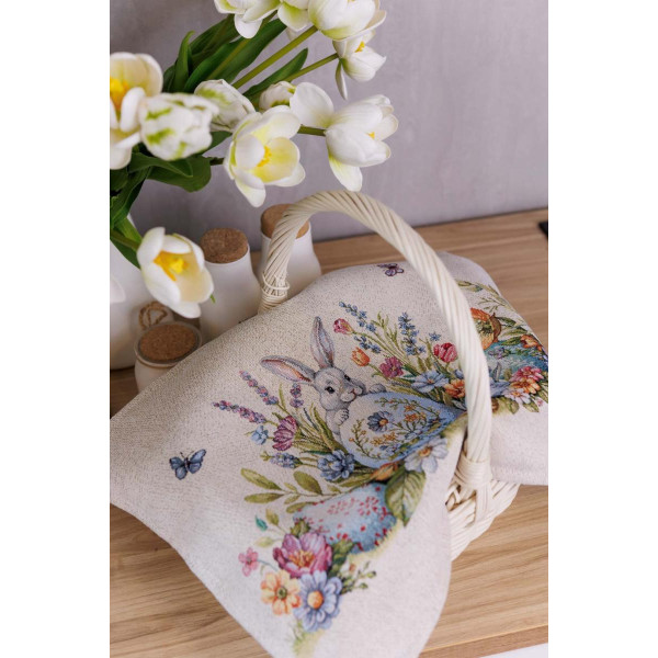 Фото - Салфетка для сервировки Прованс Пасхальная гобеленовая Соцветие 35х45 см (044132)