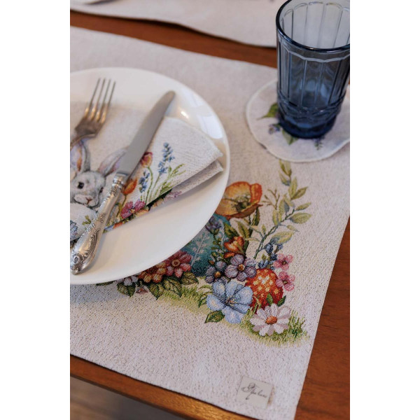 Фото - Салфетка для сервировки Прованс Пасхальная гобеленовая Соцветие 35х45 см (044132)