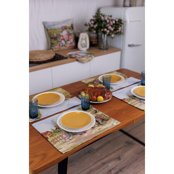 Фото - Салфетка для сервировки Прованс Пасхальная гобеленовая Настроение 35х45 см (044146)