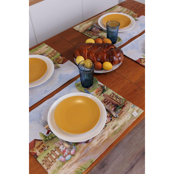 Фото - Салфетка для сервировки Прованс Пасхальная гобеленовая Настроение 35х45 см (044146)