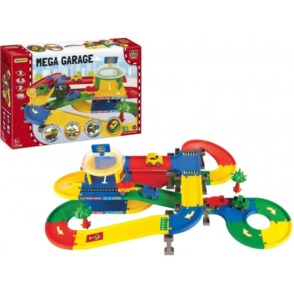 Фото - Ігровий набір для малюка Wader "Play Tracks Garage" Гараж з трасою (53140)