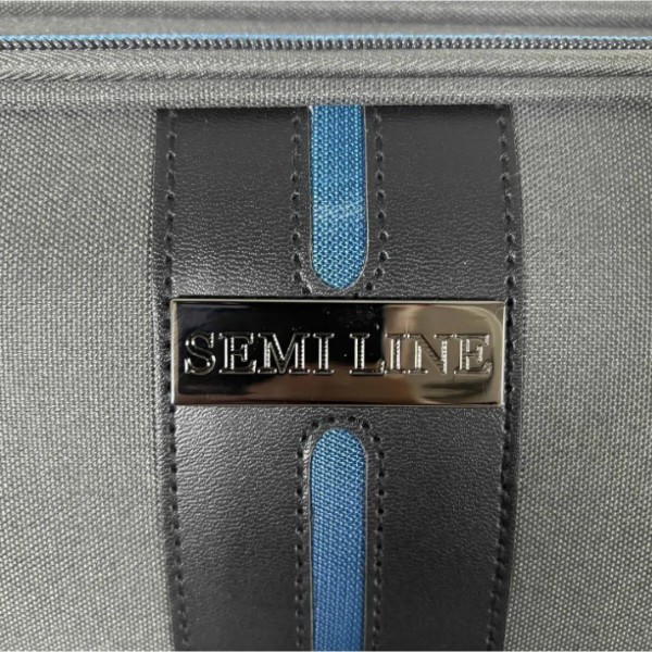 Фото - Чемодан Semi Line 28" (L) Dark Brown/Blue Line (T5736-3)