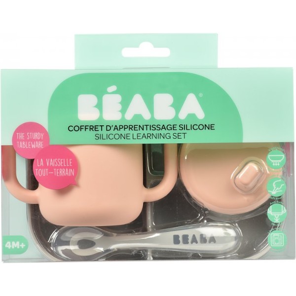 Фото - Набір дитячий 3 пр. Beaba Pink/Gray(913527)