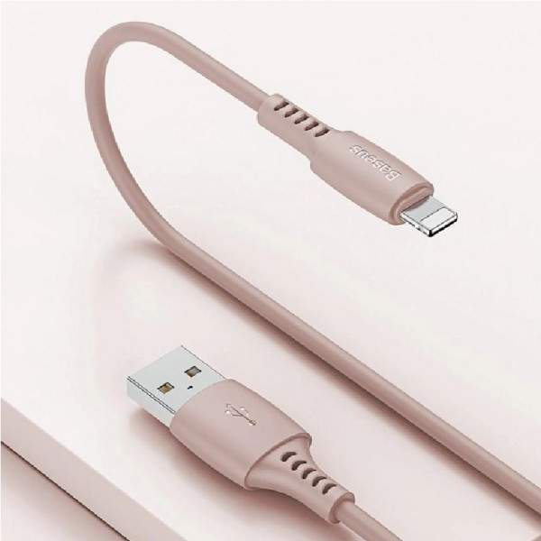 Фото - Кабель синхронізації даних Baseus Colourful Cable USB For iP 2.4 A 1.2 м Pink (CALDC-04)