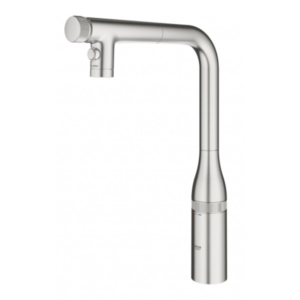 Фото - Кухонний змішувач Grohe Accent Smart Control Супер сталь (31894DC0)
