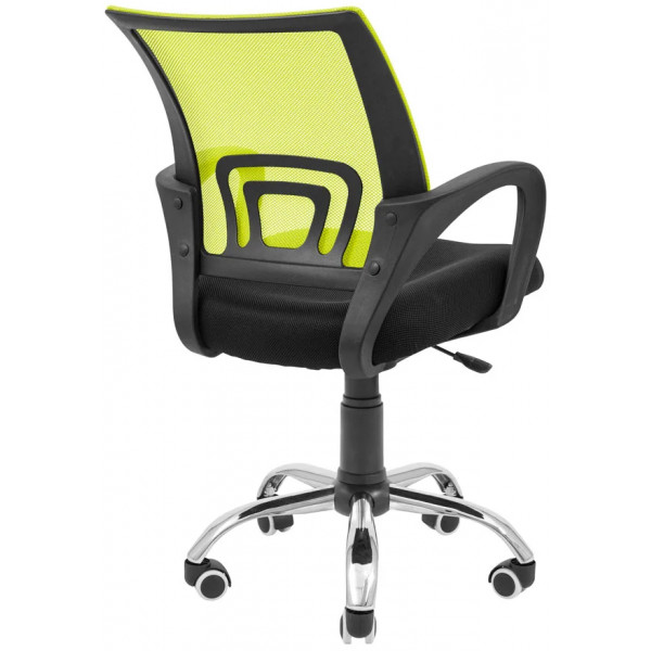 Фото - Крісло офісне Richman Спайдер Ю Хром Піастра Сітка чорна + зелена