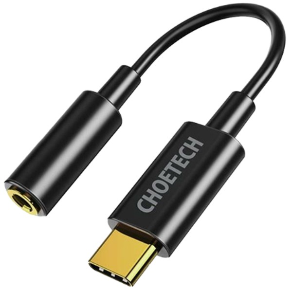 Фото - Перехідник аудіо Choetech Type-C 3.5 mm CDLA (AUX003-BK) Фото - Перехідник аудіо Choetech Type-C 3.5 mm CDLA (AUX003-BK)