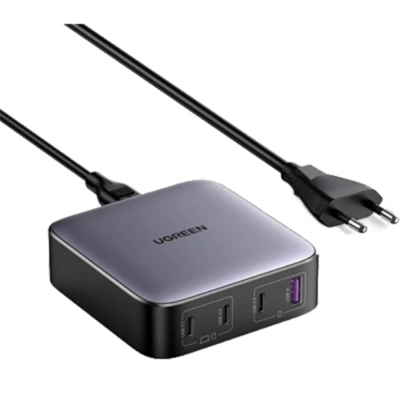 Фото - Мережевий зарядний пристрій UGREEN CD328 4xUSB 100W GaN 3хUSB-C+USB-A (90928)