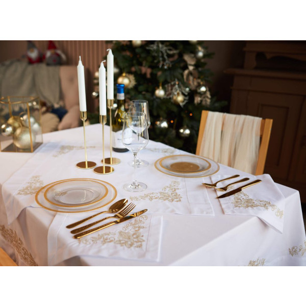 Фото - Салфетка для сервировки Едельвіка Сияние 40х30 серебряный (377-17/00)