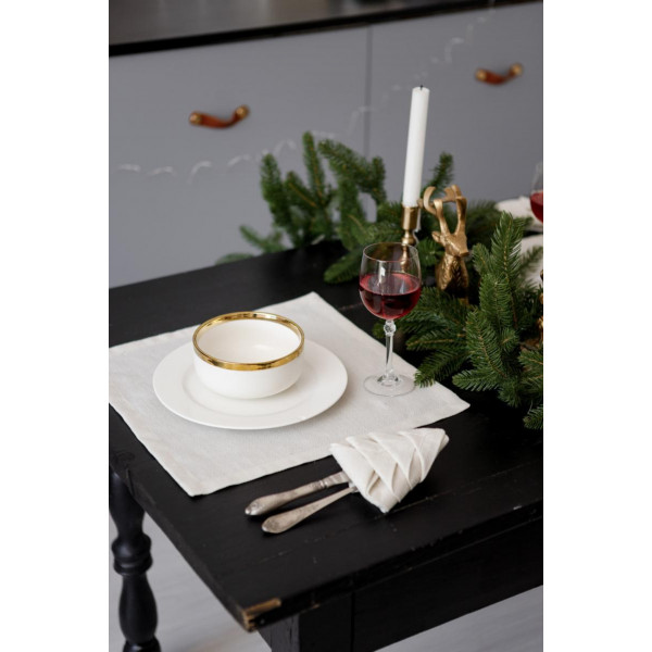 Фото - Серветка для сервірування Прованс Перлина Біла 40х40 см (037588)