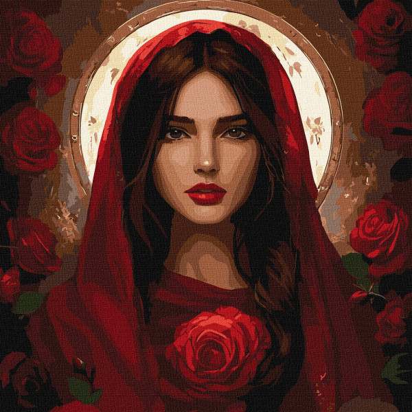 Фото - Картина по номерам Ideyka Майская роза 40х40 см (KHO8578)