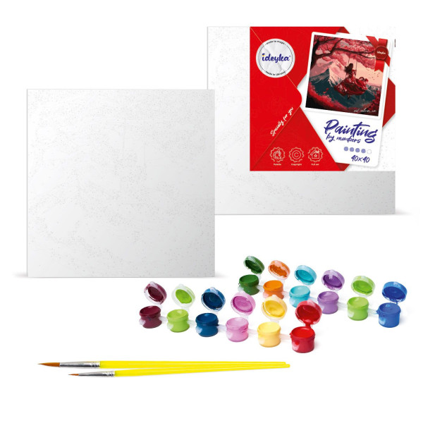 Фото - Картина по номерам Ideyka Майская роза 40х40 см (KHO8578)