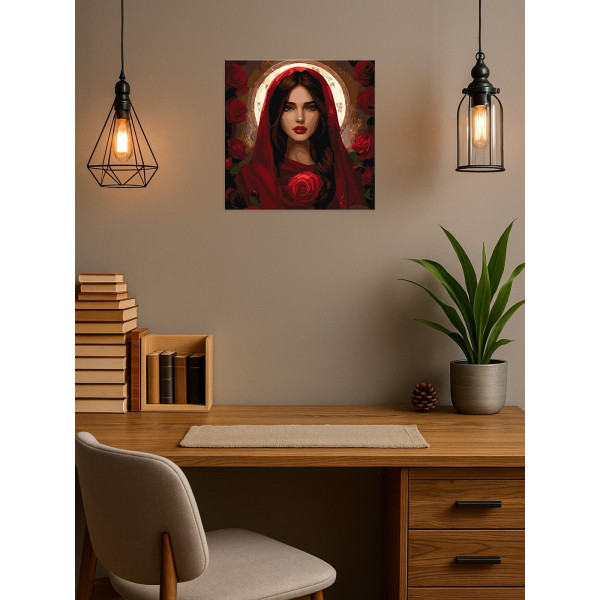 Фото - Картина по номерам Ideyka Майская роза 40х40 см (KHO8578)