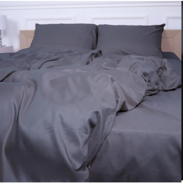 Фото - Простынь двуспальная MirSon Soft Elegance №19-0000 Monument 180х200 см (2200010916799)