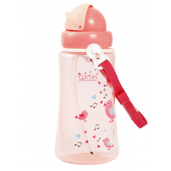 Фото - Поїльник-непроливайка дитячий Lindo 360 мл рожевий (А 41 рож)