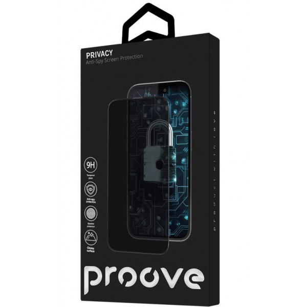 Фото - Захисне скло для смартфону Proove Privacy iPhone 15 Pro Black (PGPPRI15P001)