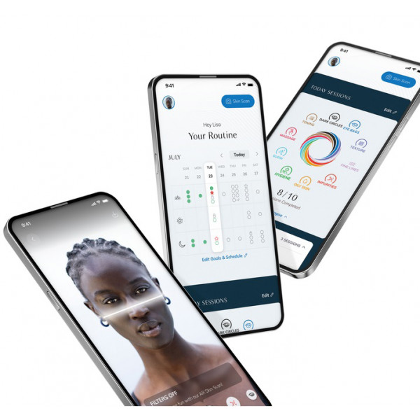 Фото - Щітка для чищення обличчя GESKE Facial Brush 4 в 1 фіолетовий з тримачем (GK000038PL01)