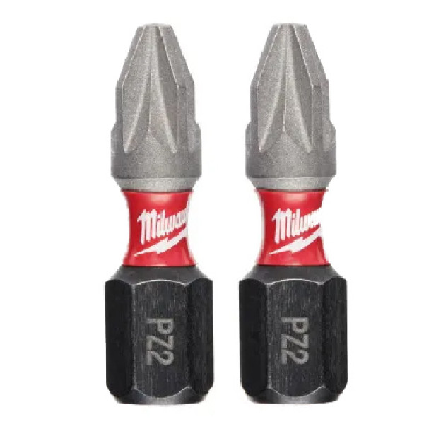 Фото - Біта для викрутки Milwaukee Shockwave PZ2 25 мм 2 шт. (4932430863)