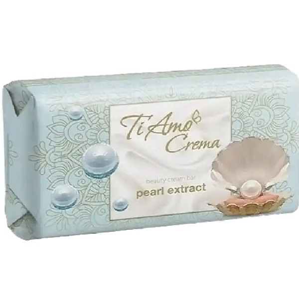 Фото - Тверде мило Ti Amo Crema З екстрактом перлин 125г (4820195507490)