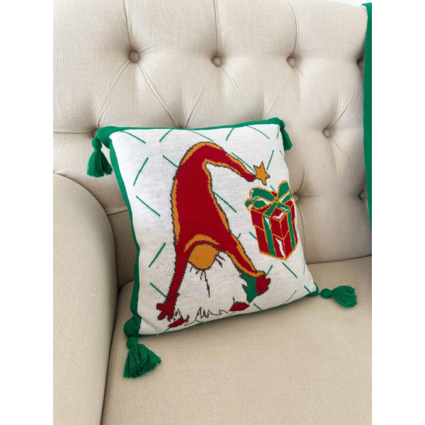 Фото - Подушка декоративна Прованс Сніговик 45х45 см (028053)