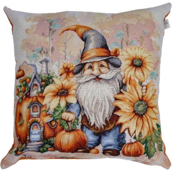 Фото - Наволочка Прованс Гарбузові гноми з будиночком 45х45 см (036214)