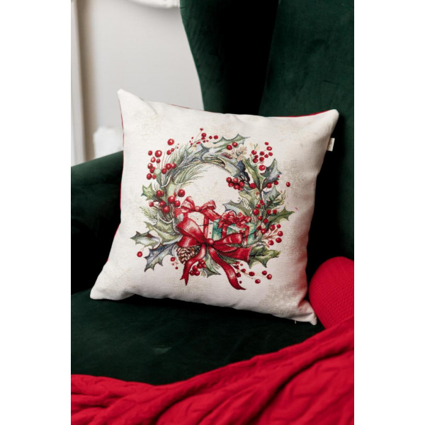 Фото - Наволочка Прованс Снігова зима Вінок 45х45 (037189)