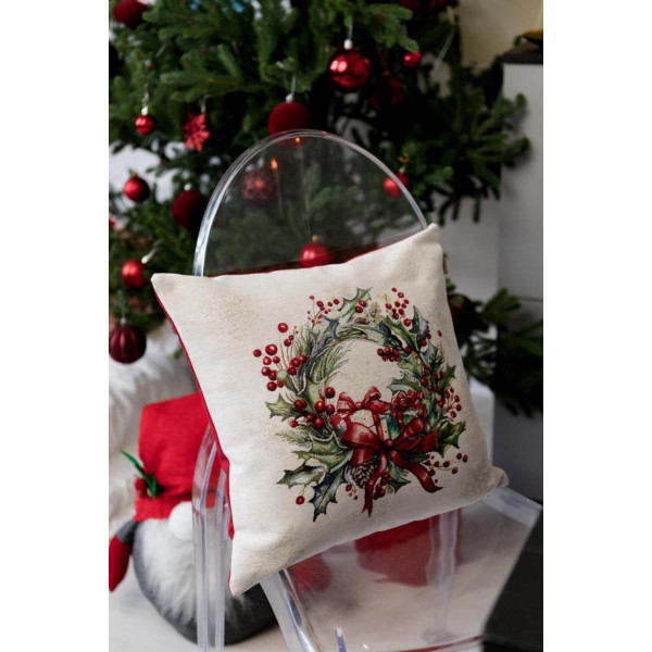 Фото - Наволочка Прованс Снігова зима Вінок 45х45 (037189)