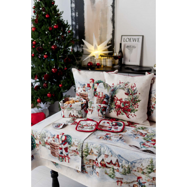 Фото - Наволочка Прованс Снігова зима Вінок 45х45 (037189)