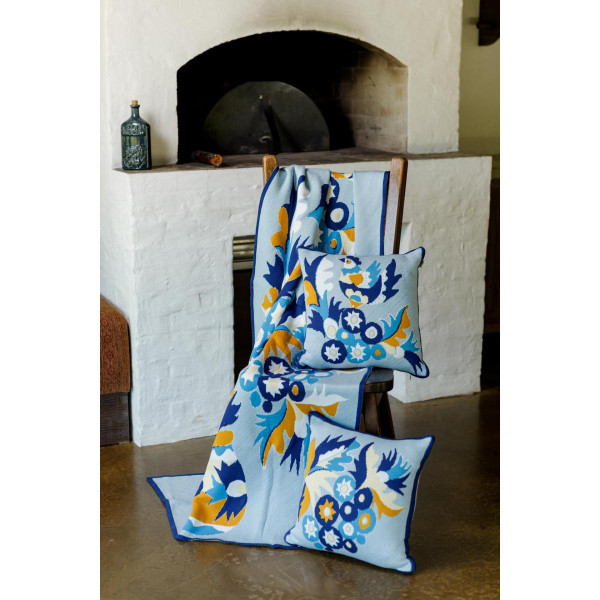 Фото - Подушка декоративна Прованс в'язана Самчиківські мотиви 45х45 см (044464)