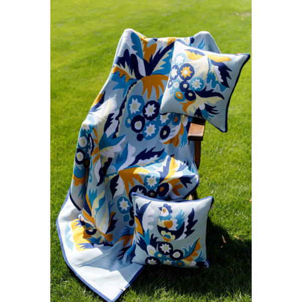 Фото - Подушка декоративна Прованс в'язана Самчиківські мотиви 45х45 см (044464)