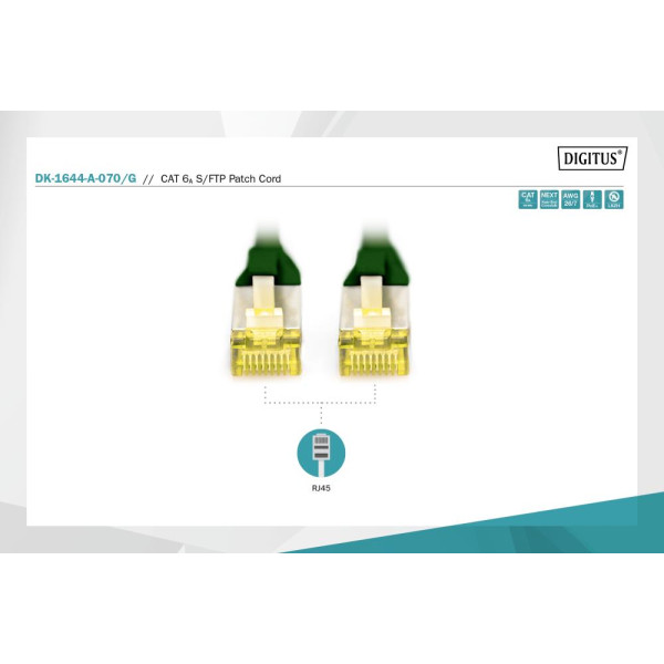Фото - Кабель патч-корд Assmann CAT 6A S-FTP 7 м (DK-1644-A-070/G)
